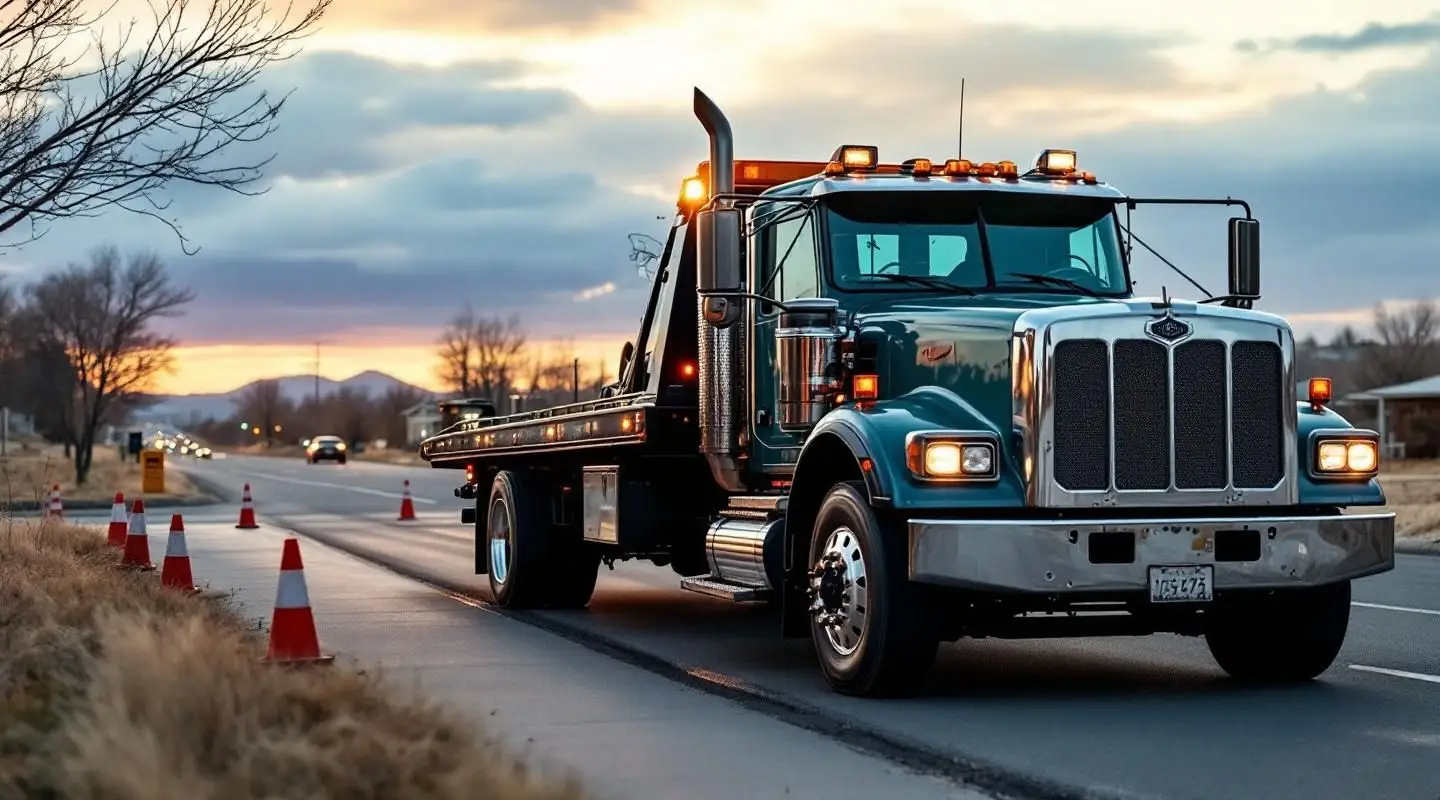 A professional Slingshot Towing flatbed truck operator safely loading a family SUV on a hydraulic tilt deck in Albuquerque.